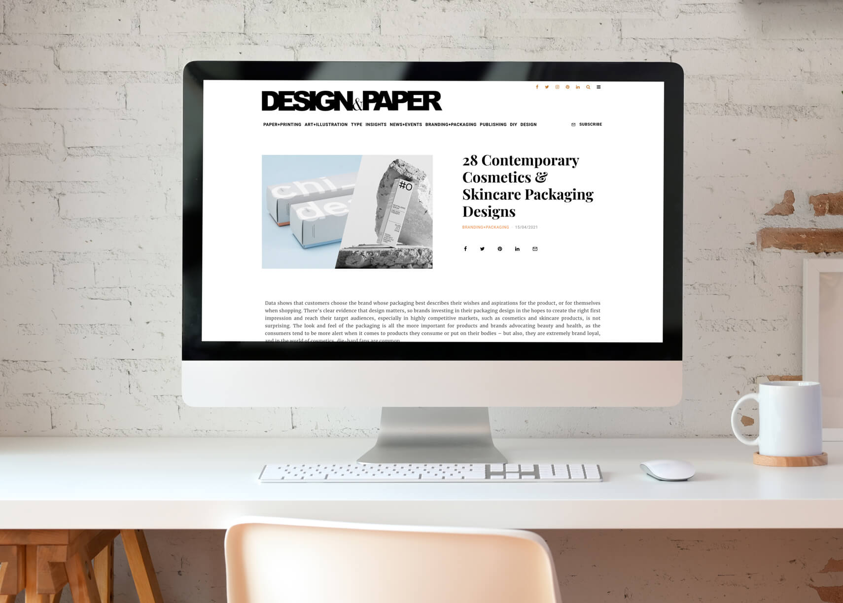 Plasinia in the selection of Design & Paper - dig studio