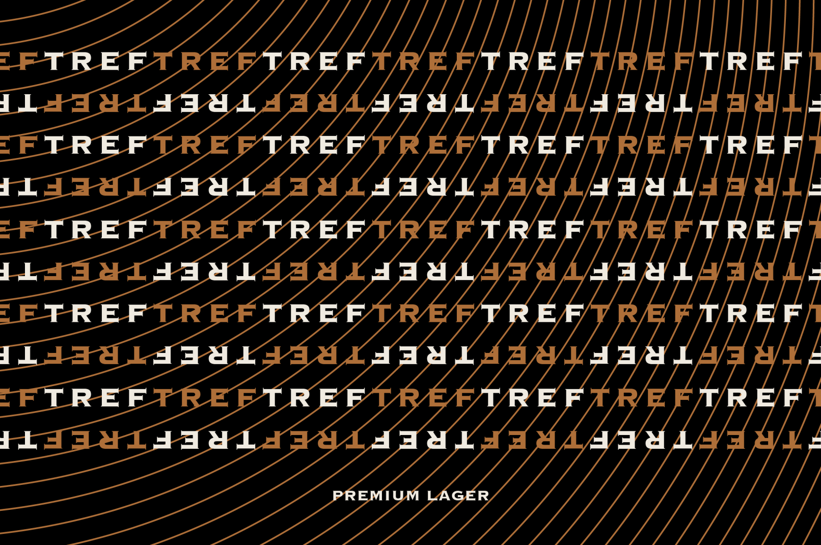 Tref Material TREF premium lager beer - dig studio